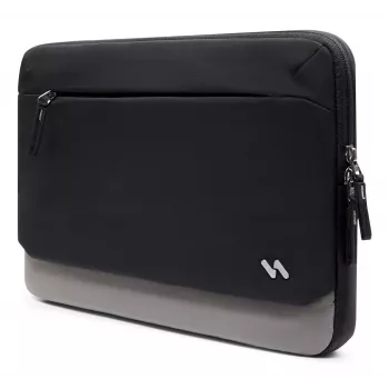 INATECK Laptop Sleeve for 14 Inch Ultrabook, Water-Repellent Polyester Case with Soft Flannel Lining and Shock-Absorbing Padding – Black