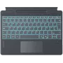 Inateck Surface Pro 8/9/X/11 Keyboard with Touchpad, Backlit, German QWERTZ, Gray