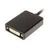 InLine DisplayPort Adapter Cable, DisplayPort Male to DVI-D 24+5 Female, Black, 0.2m