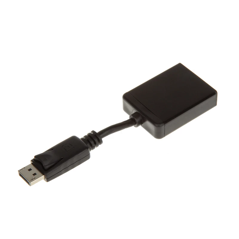 InLine DisplayPort Adapter Cable, DisplayPort Male to DVI-D 24+5 Female, Black, 0.2m