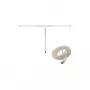 InLine FM Dipole Throw Antenna with IEC Female Connector, 75 Ohm, 2 m Cable, Black (46230)