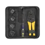 INNE Crimping Tool with Replaceable Jaws Set E6110, Ratchet, 5 Jaw Pairs, 0.5-16 mm², Storage Case