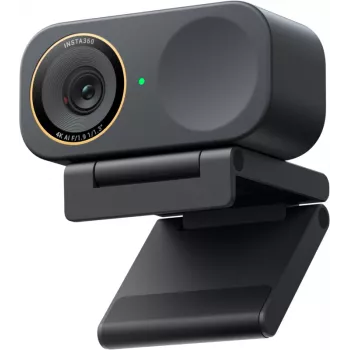 Insta360 Link2C Pro 4K UHD AI Webcam with 3-Axis Gimbal, Phase Detection Autofocus, Dual Noise-Canceling Mics, White LINK2CPRO02