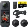 Insta360 X3 Action Camera with Motorcycle Mount Kit - 5.7K 360 Video, 72MP Photo, FlowState Stabilization
