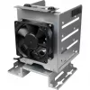 INTER-TECH IPC Mounting Frame ER-47045-1 for 2.5 inch HDD/SSD in 3.5 inch Bay with 2x USB 3.0 Front Ports, Black