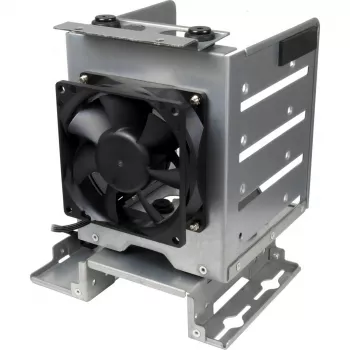 INTER-TECH IPC Mounting Frame ER-47045-1 for 2.5 inch HDD/SSD in 3.5 inch Bay with 2x USB 3.0 Front Ports, Black