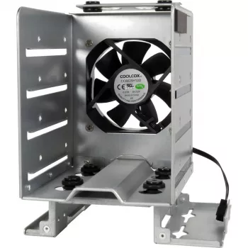INTER-TECH IPC Mounting Frame ER-47045-1 for 2.5 inch HDD/SSD in 3.5 inch Bay with 2x USB 3.0 Front Ports, Black