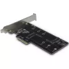 Inter-Tech KT015 PCIe x4 to Dual M.2 NVMe and SATA Adapter Card
