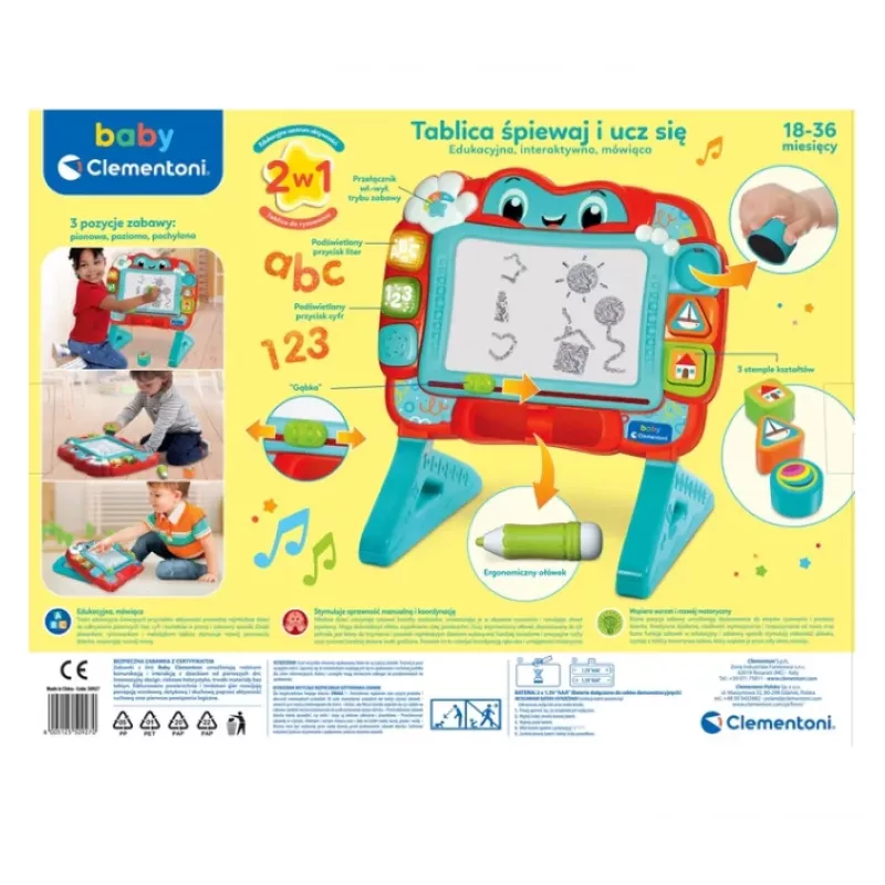 Interactive Educational Board Polish Language Clementoni 21274