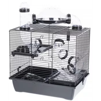 INZ INTER-ZOO Rocky Plus Hamster Cage Black 420x290x550 mm