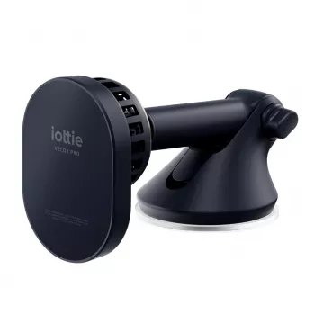 iOttie Velox Pro Active Magnetic Wireless Charging Car Mount for MagSafe iPhone, Black with Gold Accents