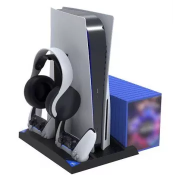iPega P5013 Charger and Cooling Station for PS5 and PS5 Controller Black
