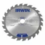 IRWIN Construction Series Circular Saw Blade 250mm x 30mm Bore, 60 Teeth TCT, ATB, Wood Cutting