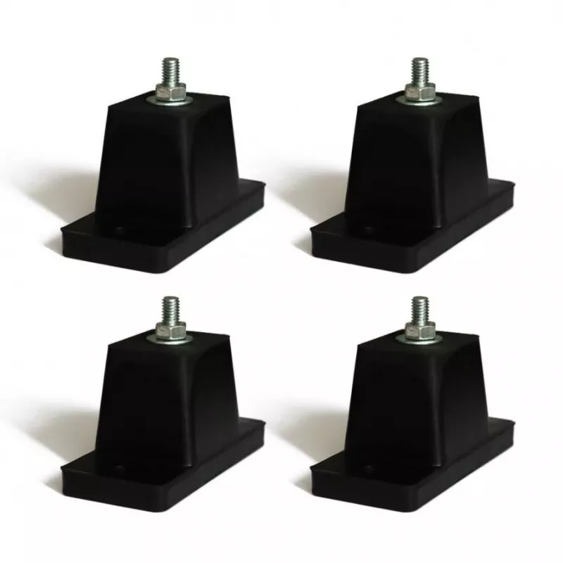 Ivensis IMS08 Anti-Vibration Isolation Feet (Set of 4) – 30mm Diameter, 10mm Height, Aluminium Alloy, Black