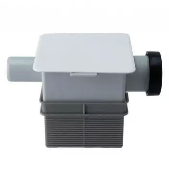 IVENSIS ISN32 Concealed Condensate Trap 100x100 - White ABS, 32mm Drain, Odour Seal