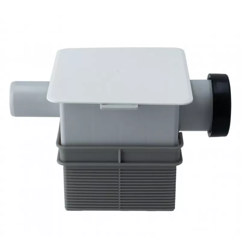 IVENSIS ISN32 Concealed Condensate Trap 100x100 - White ABS, 32mm Drain, Odour Seal