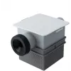 IVENSIS ISN32 Concealed Condensate Trap 100x100 - White ABS, 32mm Drain, Odour Seal