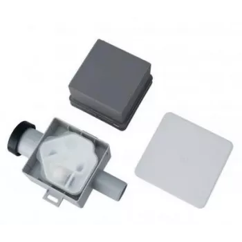 IVENSIS ISN32 Concealed Condensate Trap 100x100 - White ABS, 32mm Drain, Odour Seal