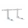 Ivensis IWL550 Foldable Shelf Bracket with Mounting Beam, 550mm, White, Powder Coated Steel