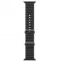 iWear S1 Grooved Soft Silicone 20mm Strap for Apple Watch 49mm / 45mm / 44mm / 42mm Black