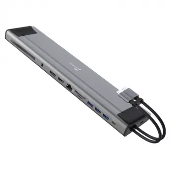j5create JCD552 M.2 NVMe USB-C 3.2 Gen 2x2 Docking Station with 100W PD, HDMI & DisplayPort