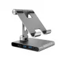 j5create JTS224-N Multi-Angle Stand with USB-C Docking Station for iPad Pro (Space Grey)