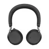 Jabra Evolve2 75 Wireless Bluetooth Headset with Active Noise Cancellation, Microsoft Teams Certified, Black