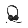 Jabra Evolve3 45 Stereo Headset with Link 380c USB-C Adapter and Charging Stand