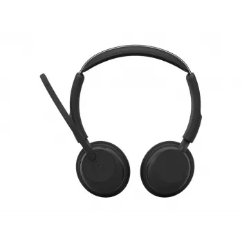 Jabra Evolve3 45 Stereo Headset with Link 390c USB-A Adapter for Microsoft Teams, Black