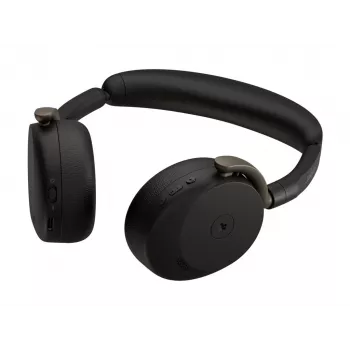 Jabra Evolve3 65 Flex Headset with Link 390a USB Adapter, Microsoft Teams Certified, Wireless Bluetooth, Hybrid ANC, Black