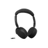 Jabra Evolve3 65 Flex Link 390a MS Wireless Charging Pad Headphones