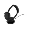 Jabra Evolve3 65 Flex Link 390c MS Wireless Charging Pad Headphones