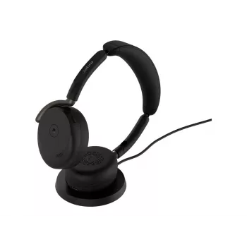 Jabra Evolve3 65 Flex Link 390c MS Wireless Charging Pad Headphones