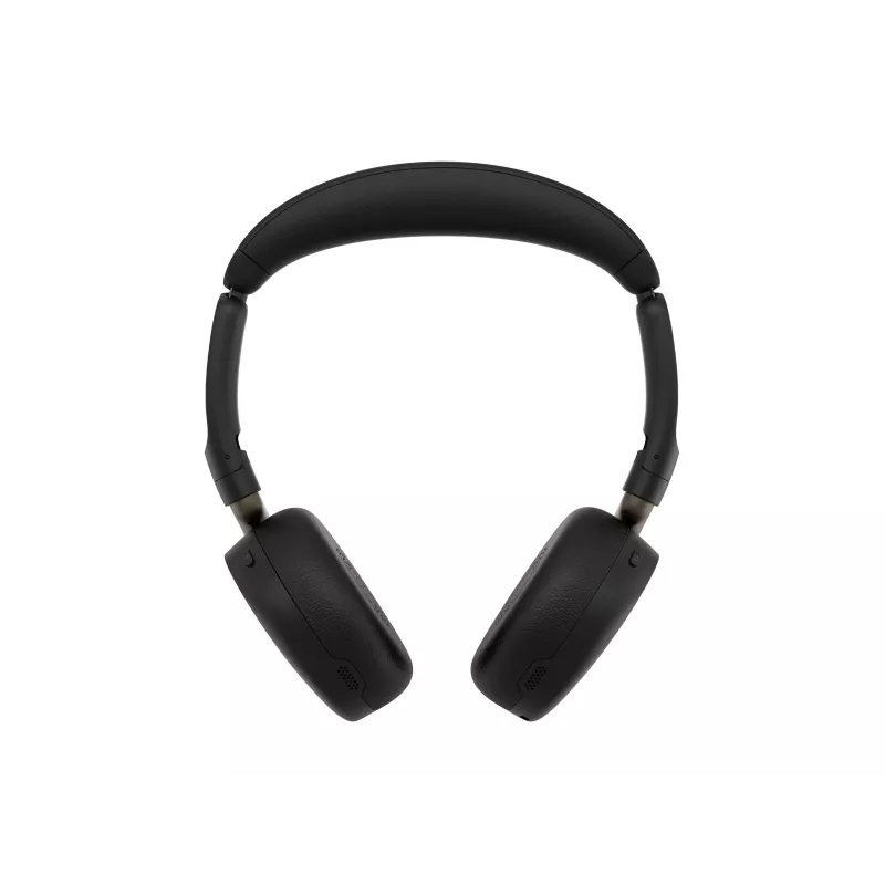 Jabra Evolve3 65 Flex UC Link 380c Wireless Charging Pad Headphones - Black
