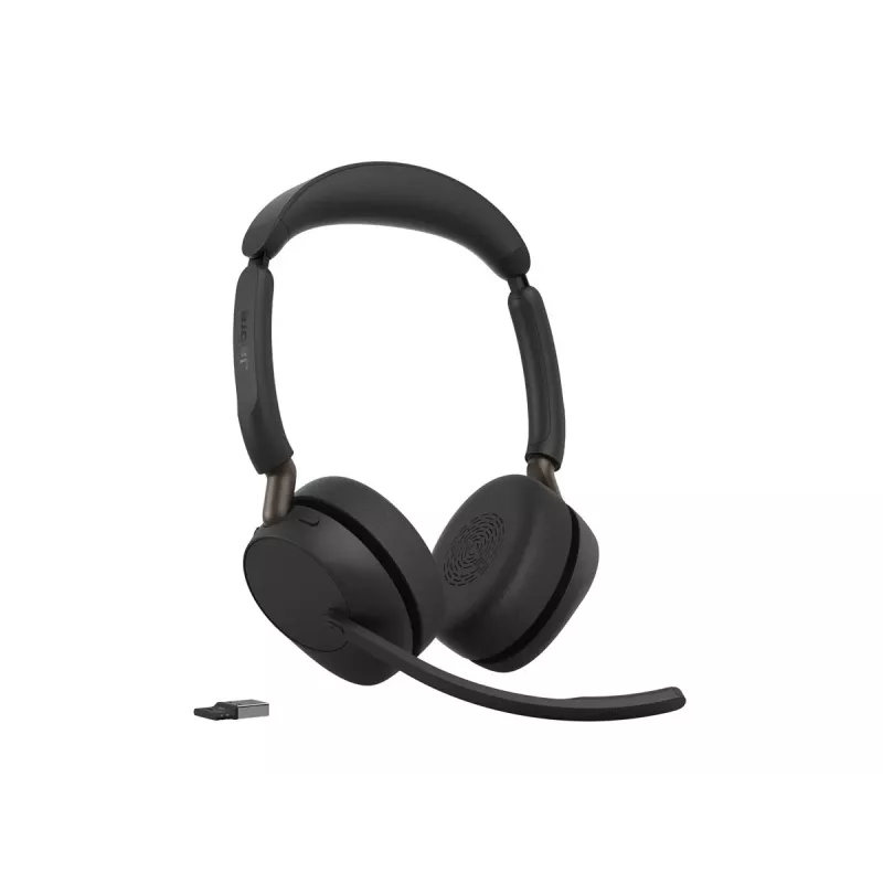 Jabra Evolve3 65 Stereo Headset with Link 390a UC Stand