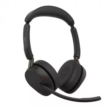 Jabra Evolve3 65 Stereo Headset with Link 390a UC Stand