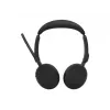 Jabra Evolve3 65 Stereo Link 390a MS Wireless On-Ear Headset with Bluetooth and USB-A Adapter, Optimized for Microsoft Teams, Black