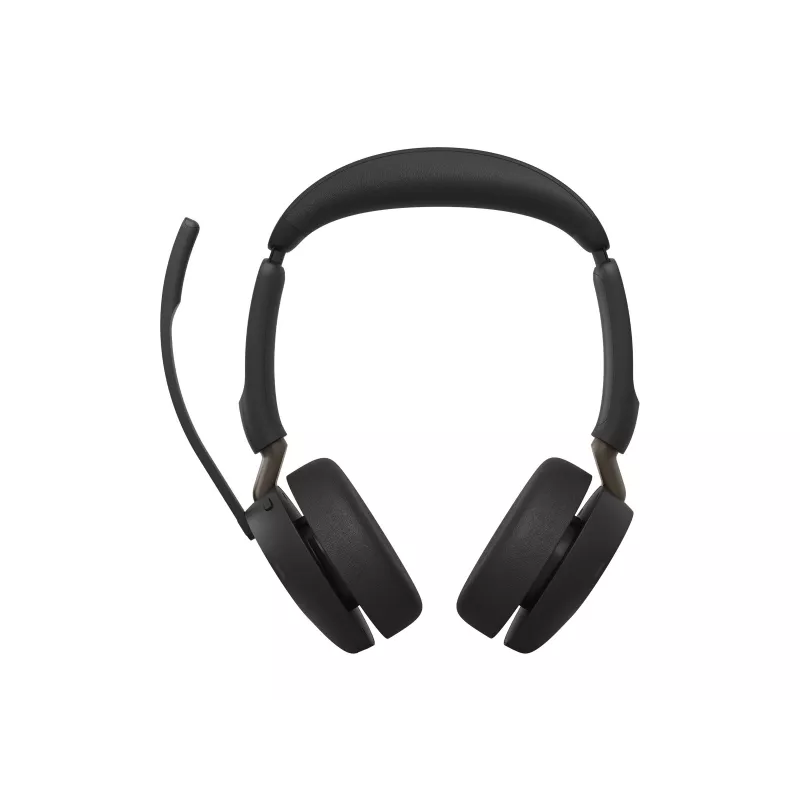 Jabra Evolve3 65 Stereo Wireless Headset with Link 380c USB-C Adapter and Charging Stand, Black