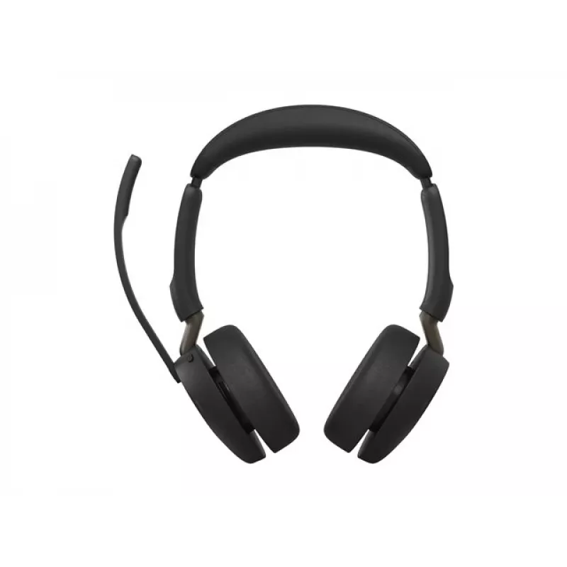 Jabra Evolve3 65 Stereo Wireless Headset with Link 380c USB-C Adapter and Charging Stand, Black