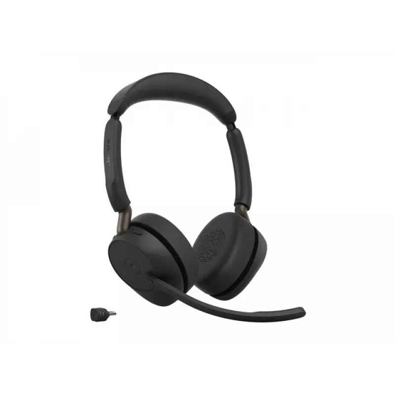 Jabra Evolve3 65 Stereo Wireless Headset with Link 390c and Charging Stand – Microsoft Teams Certified