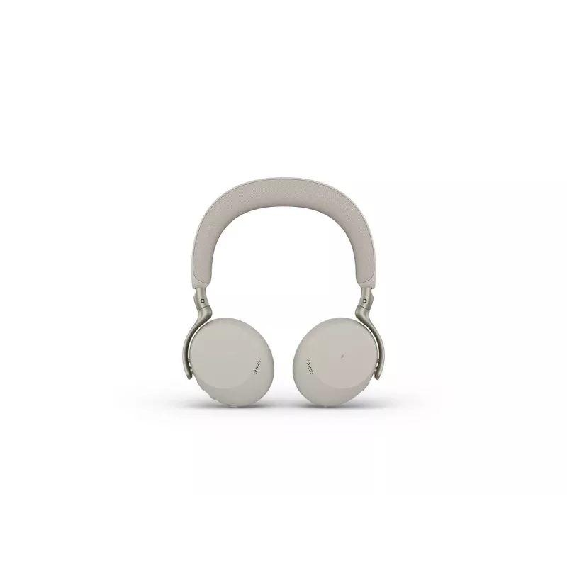 Jabra Evolve3 75 UC Wireless On-Ear Bluetooth Headset with Noise Cancellation and Link 390c Adapter (Warm Grey)