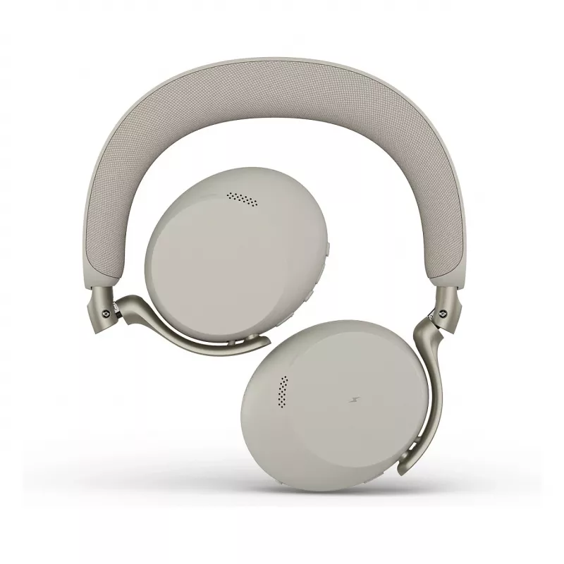 Jabra Evolve3 75 UC Wireless On-Ear Bluetooth Headset with Noise Cancellation and Link 390c Adapter (Warm Grey)