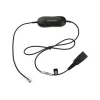 Jabra Smart Cord QD to RJ9 Headset Cable for Cisco IP Phone 78XX Series, Black, Coiled, 0.4m to 2m