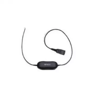 Jabra Smart Cord QD to RJ9 Headset Cable for Cisco IP Phone 78XX Series, Black, Coiled, 0.4m to 2m