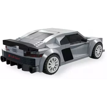 Jamara CaDA Audi R8 Coupé 1:24 Scale Building Blocks Set, 272 Pieces, Grey, Age 8+