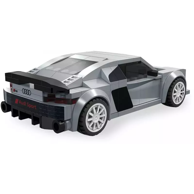 Jamara CaDA Audi R8 Coupé 1:24 Scale Building Blocks Set, 272 Pieces, Grey, Age 8+