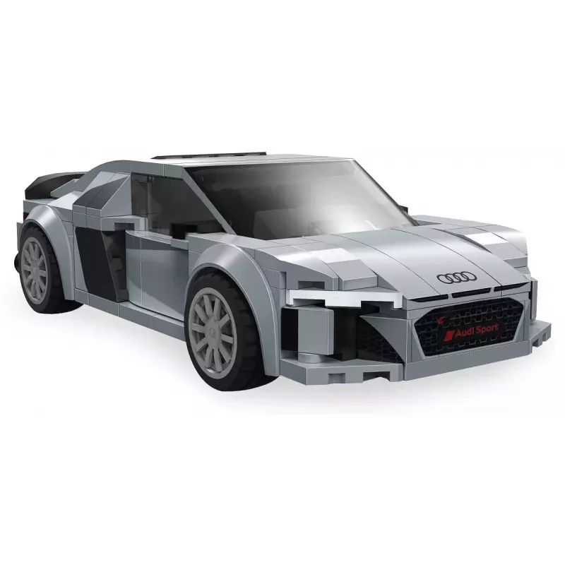 Jamara CaDA Audi R8 Coupé 1:24 Scale Building Blocks Set, 272 Pieces, Grey, Age 8+
