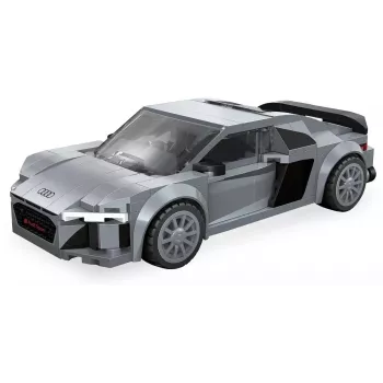 Jamara CaDA Audi R8 Coupé 1:24 Scale Building Blocks Set, 272 Pieces, Grey, Age 8+