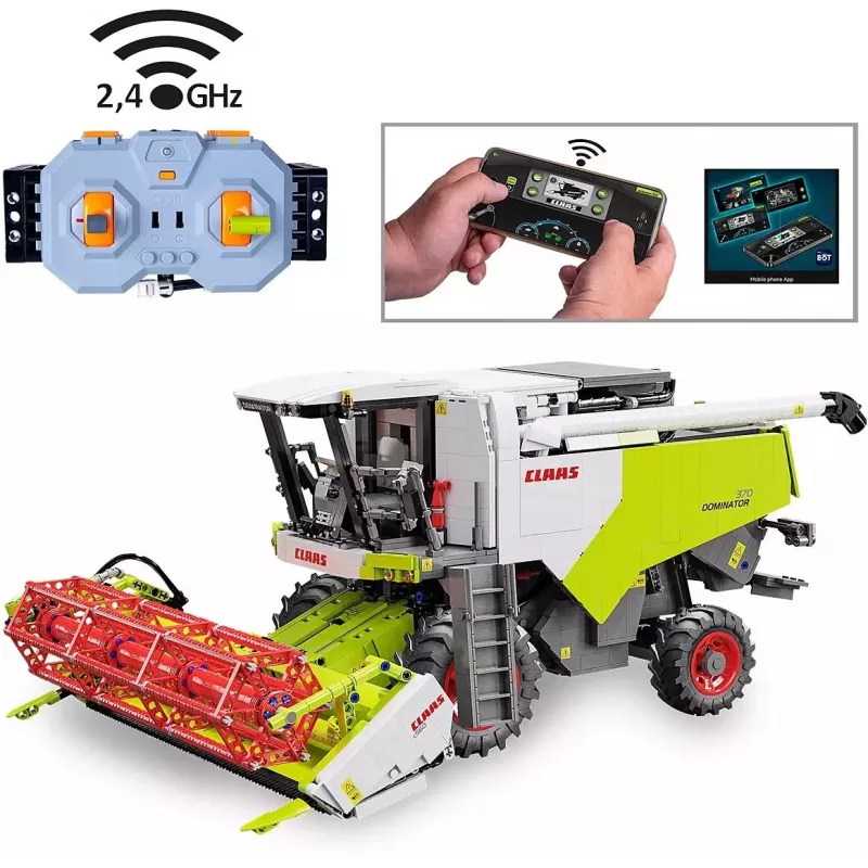 Jamara Claas Dominator 370 1:18 2.4GHz RC Building Block Vehicle (1000+ Pieces) 14+