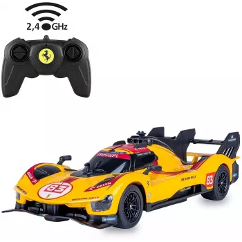 Jamara Ferrari 499P-N83 1:24 RC Sports Car Yellow 2.4 GHz Electric Motor